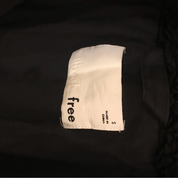 Aritzia Wilfred Free Teddy Sherpa Jacket, Black, Small - Picture 2 of 3